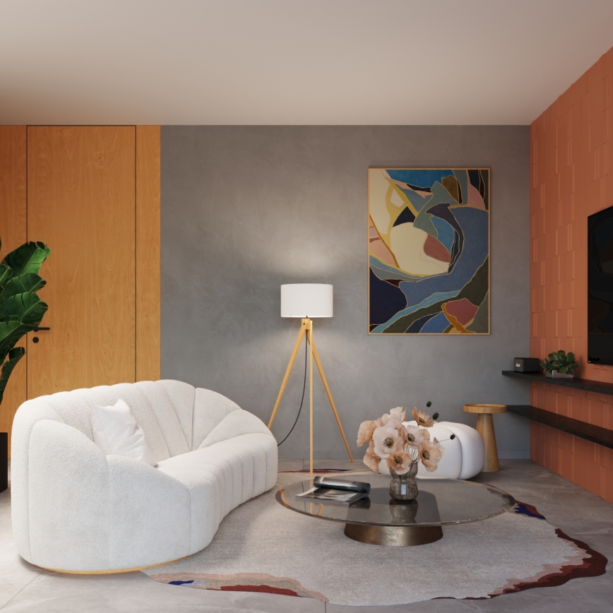 Grīdas lampa NATT 1xE27/15W/230V balta