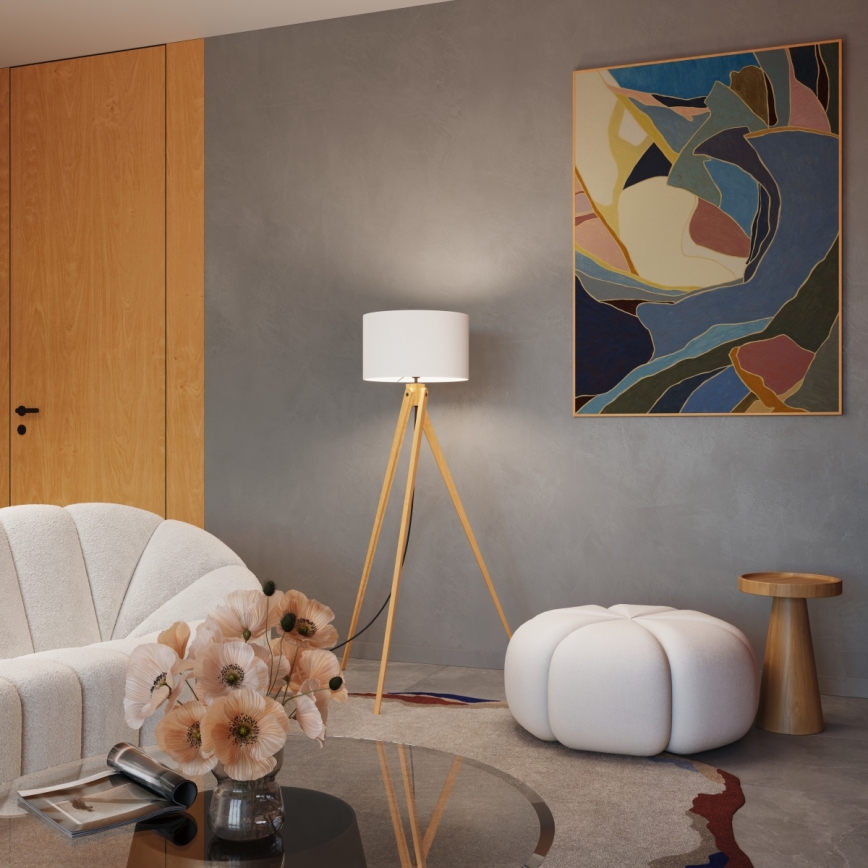 Grīdas lampa NATT 1xE27/15W/230V balta