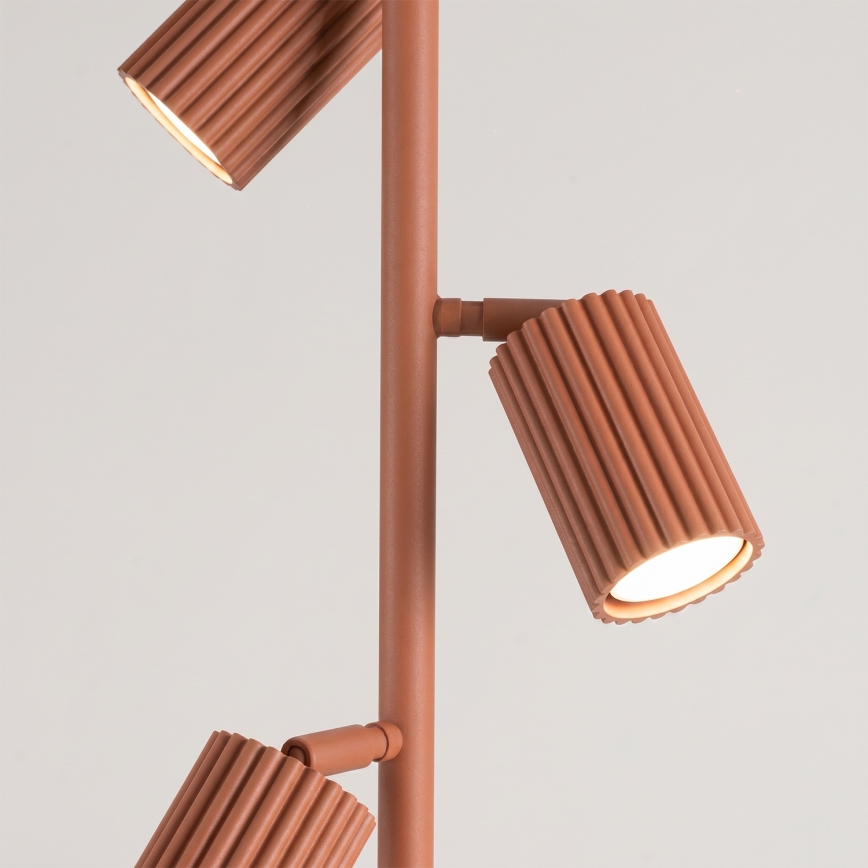 Grīdas lampa KARBON 3xGU10/10W/230V oranžā