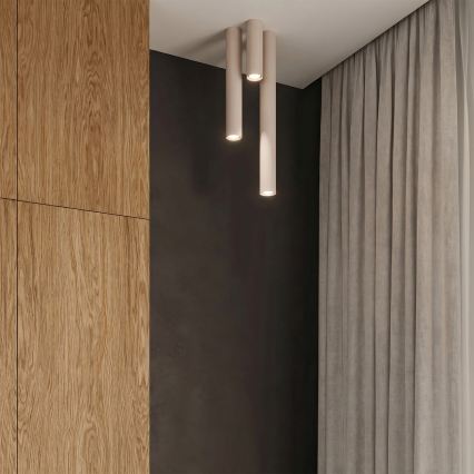 Punktveida gaismeklis LAGOS 1xGU10/10W/230V, 10 cm, krēmkrāsas