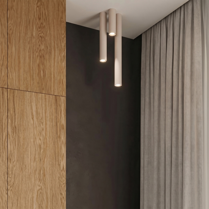 Punktveida gaismeklis LAGOS 1xGU10/10W/230V, 10 cm, krēmkrāsas