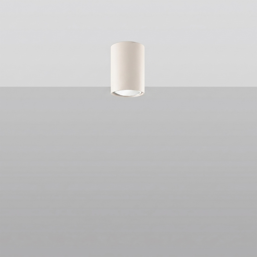 Punktveida gaismeklis LAGOS 1xGU10/10W/230V, 10 cm, krēmkrāsas