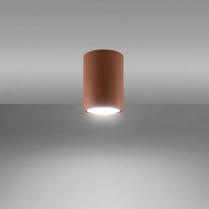 Virziena gaismeklis LAGOS 1xGU10/10W/230V 10 cm brūns