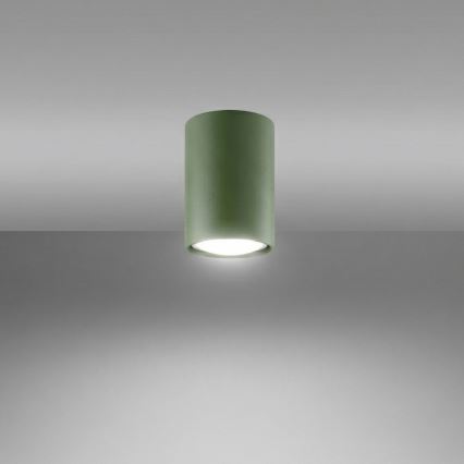 Virziena gaismeklis LAGOS 1xGU10/10W/230V 10 cm zaļš