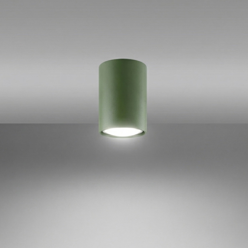 Virziena gaismeklis LAGOS 1xGU10/10W/230V 10 cm zaļš