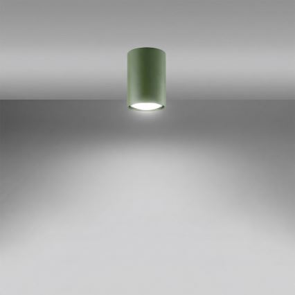 Virziena gaismeklis LAGOS 1xGU10/10W/230V 10 cm zaļš