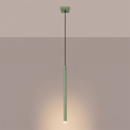 Piekaramā lampa uz vada PASTELO 1xG9/8W/230V zaļa