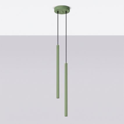 Pakaramā lampa PASTELO 2xG9/8W/230V zaļa