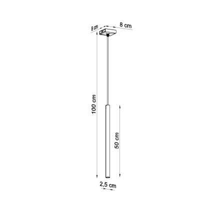 Pakaramais uz vada PASTELO 1xG9/8W/230V sarkans