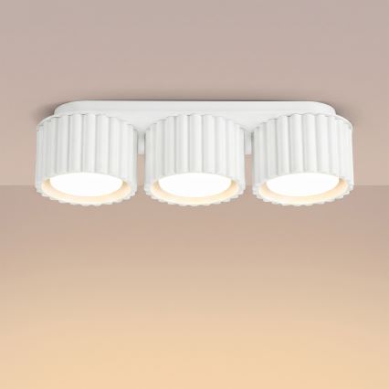 Virziena gaismeklis AURA 3xGX53/10W/230V, balts