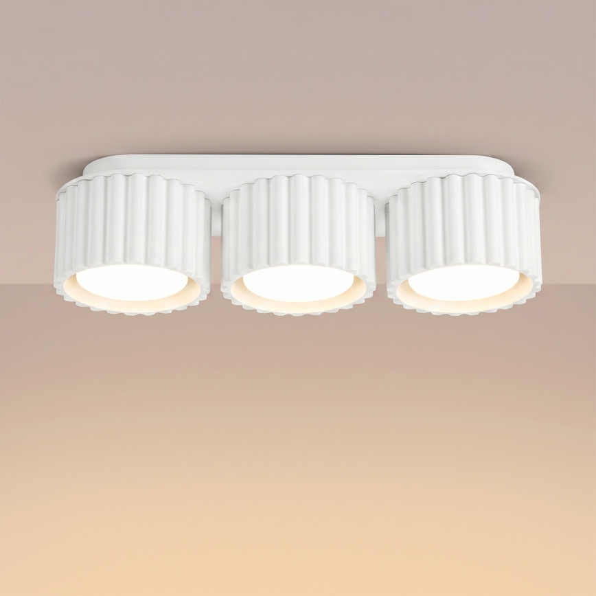 Virziena gaismeklis AURA 3xGX53/10W/230V, balts