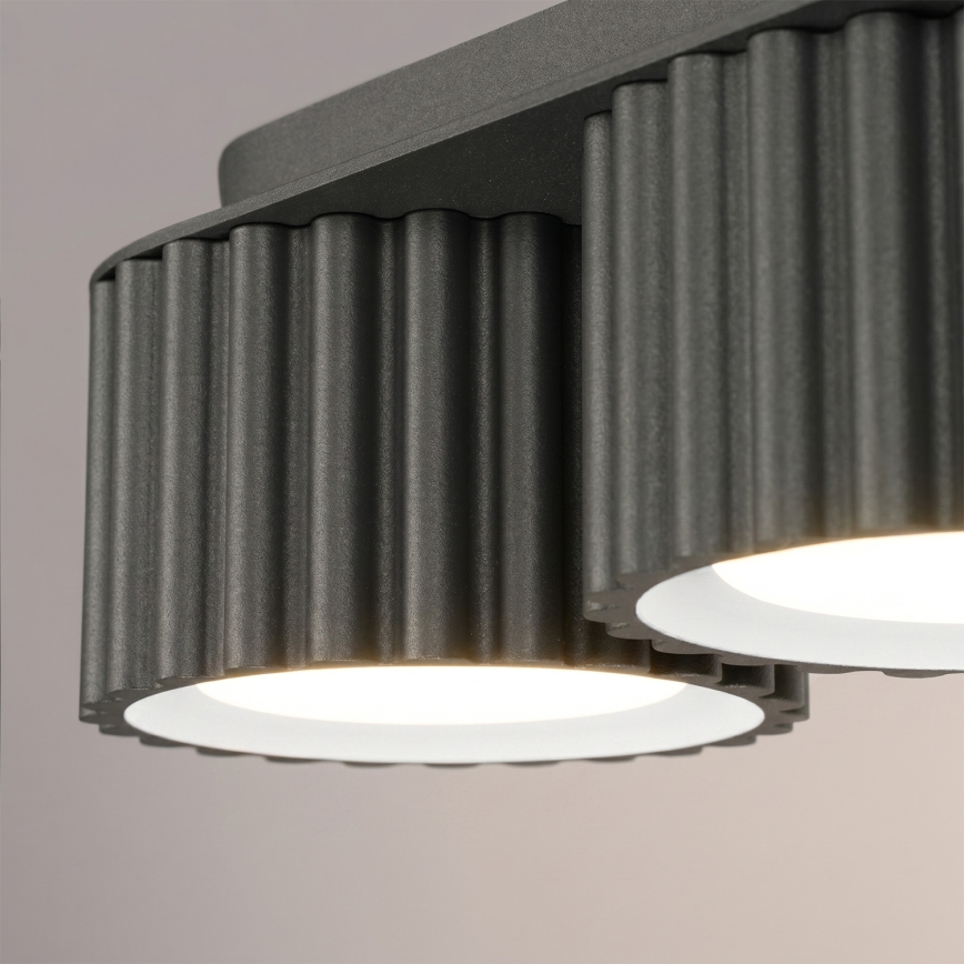 Virziena gaismeklis AURA 3xGX53/10W/230V melns