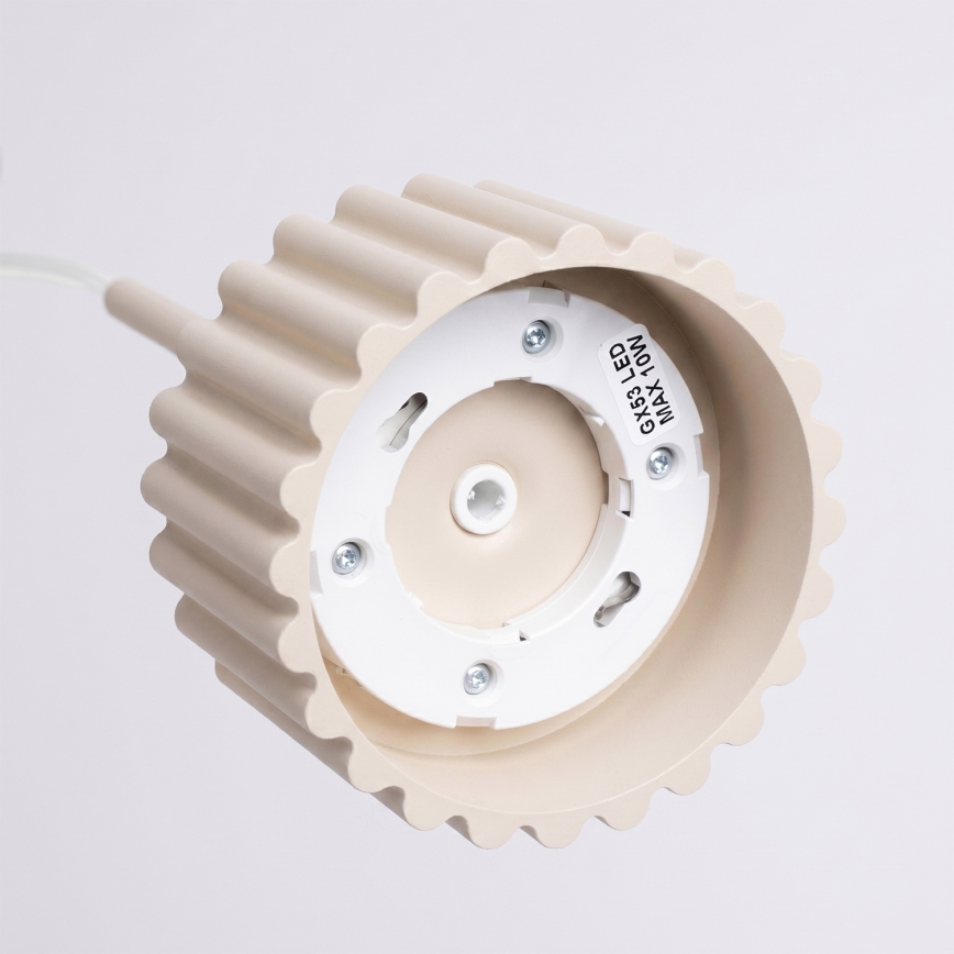 Pakarināmā lustra AURA 1xGX53/10W/230V krēmkrāsaina