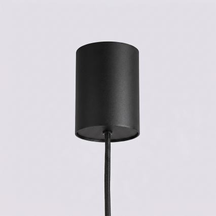 Griestu lampa KARBON ar kabeļa pakarinājumu, 4x GU10/10W/230V, melna