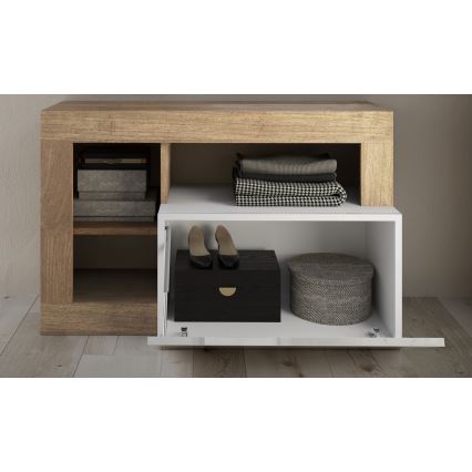 Sols LENOR 91x209 cm balts/brūns