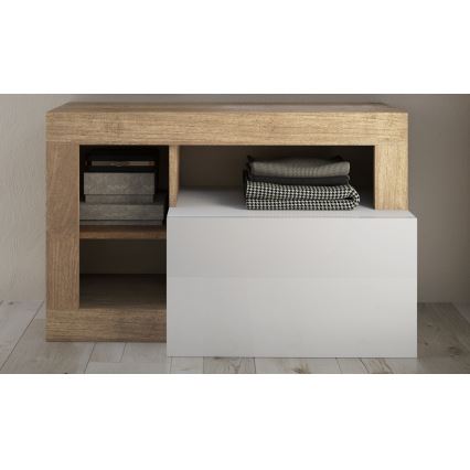 Sols LENOR 91x209 cm balts/brūns