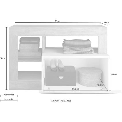Sols LENOR 91x209 cm balts/brūns