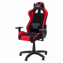 Spēļu krēsls melns/sarkans