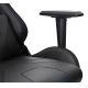 Spēļu krēsls VARR Lux ar LED RGB fona gaismu + tālvadības pults melns