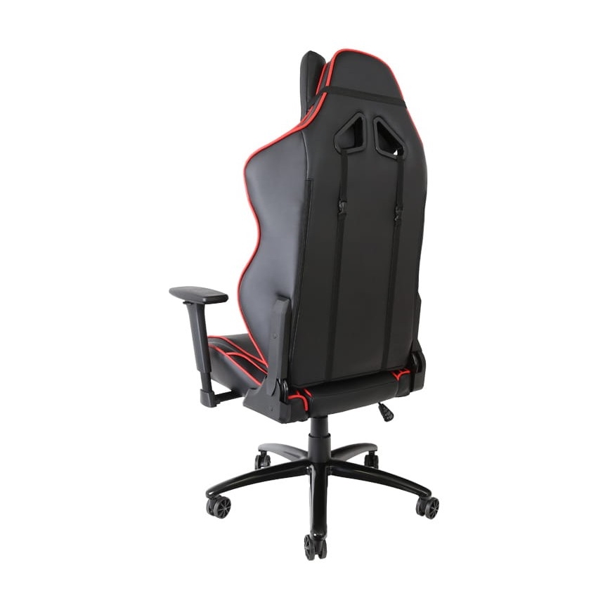 Spēļu krēsls VARR Monza melns/sarkans