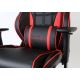Spēļu krēsls VARR Monza melns/sarkans