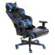 Spēļu krēsls VARR Nascar melns/zils