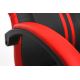 Spēļu krēsls VARR Slide melns/sarkans