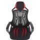 Spēļu krēsls VARR Spider melns/sarkans