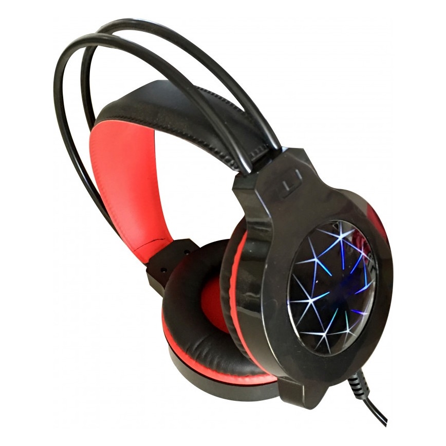 Spēļu LED austiņas VARR ar mikrofonu 3,5mm