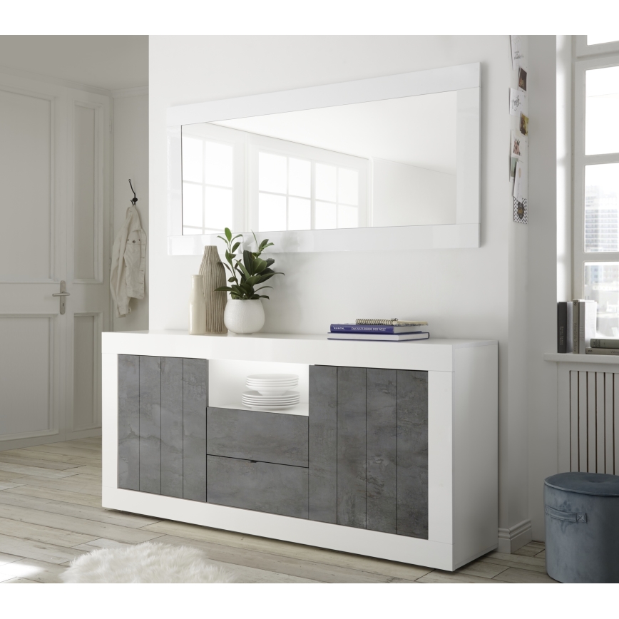 Spogulis FINERA 75x170 cm balts
