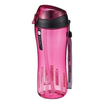 Sporta pudele ar salmiņu 550 ml rozā