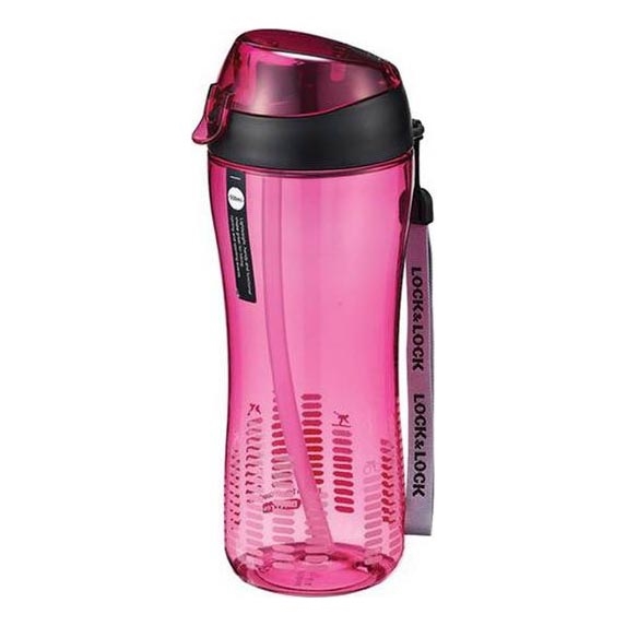 Sporta pudele ar salmiņu 550 ml rozā