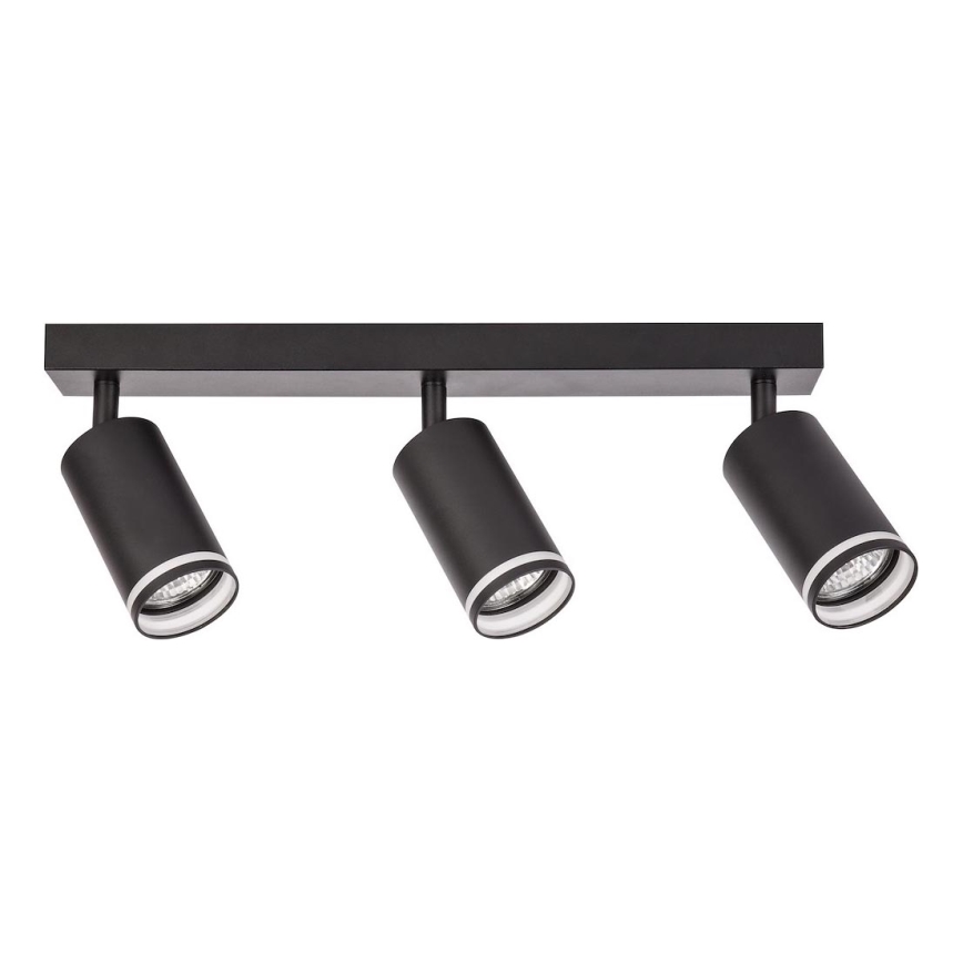 Spot gaismeklis PIPE 3xGU10/10W/230V melns