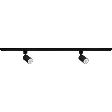 Spot gaismeklis sliežu sistēmai ALTEAR 2xGU10/10W/230V 1m melns