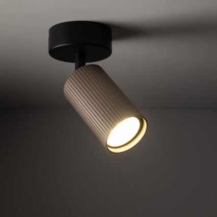 Spot gaismeklis TUNE 1xGU10/10W/230V melns/brūns
