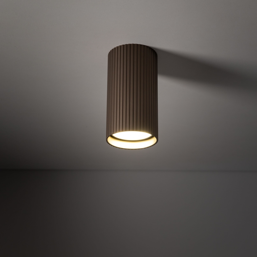 Spot gaismeklis TUNE S 1xGU10/10W/230V 10 cm brūns