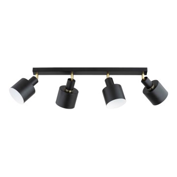 Spot gaismeklis ZORENA 4xE27/15W/230V melns