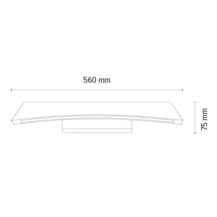 LED Aptumšojama sienas lampa ZIAD LED/6,5W/230V ozols – FSC sertificēts