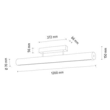 LED Aptumšojama griestu lampa CONOR LED/34,5W/230V ozols – FSC sertificēts