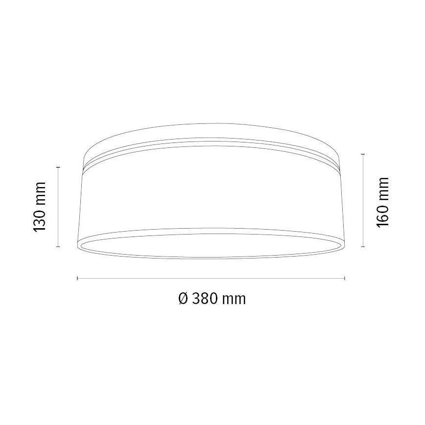 Griestu lampa BOHO 2xE27/25W/230V d. 38 cm ozols – FSC sertificēts