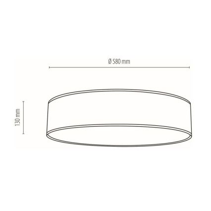 Griestu lampa BOHO 4xE27/25W/230V d. 58 cm balta