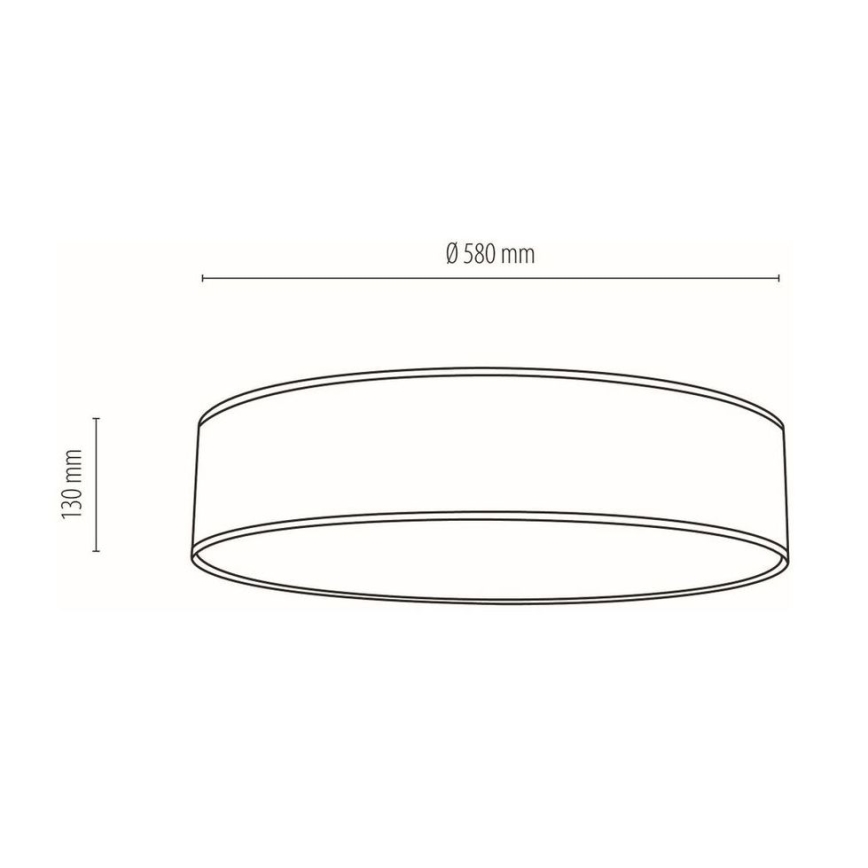 Griestu lampa BOHO 4xE27/25W/230V d. 58 cm balta