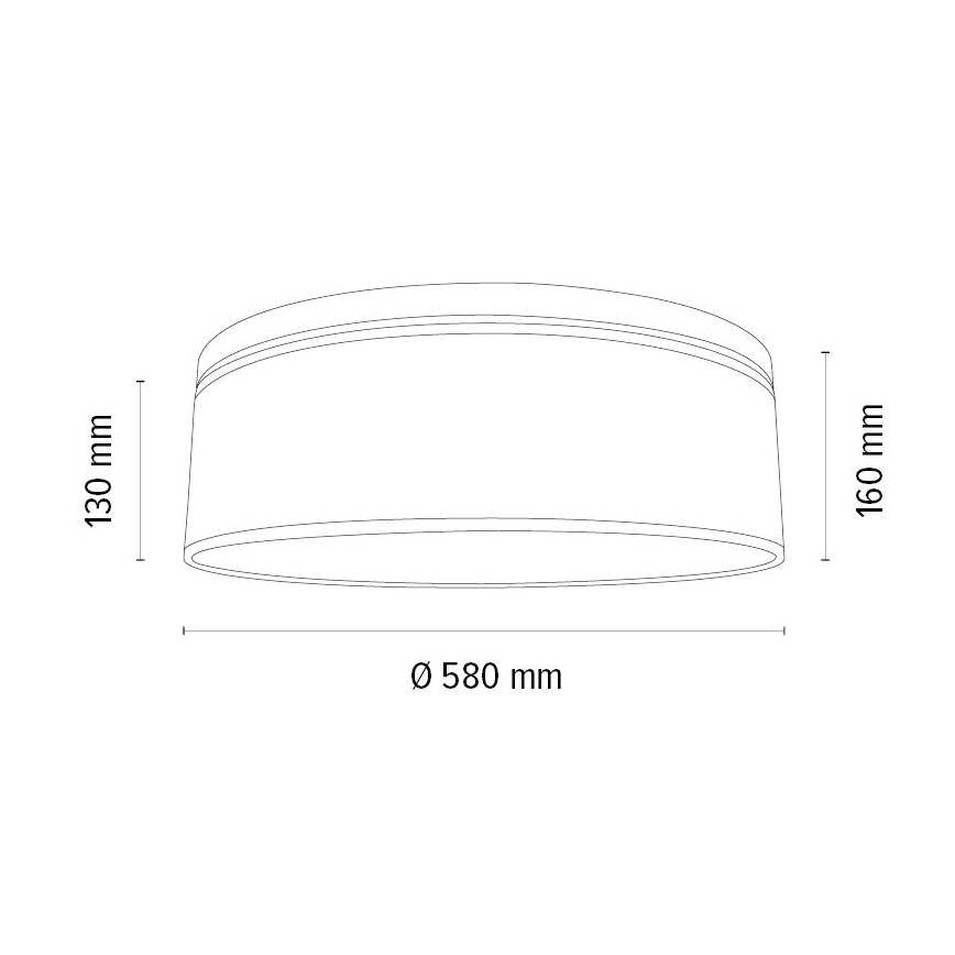 Griestu lampa BOHO 3xE27/25W/230V d. 58 cm ozols – FSC sertificēts