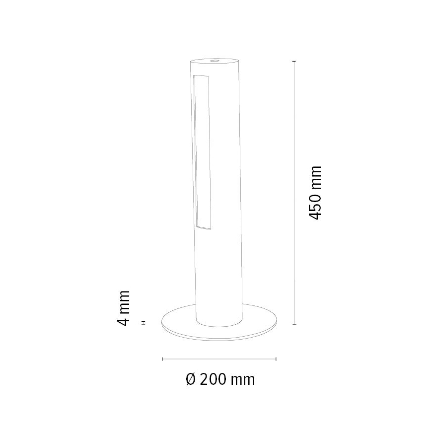 LED Aptumšojama galda lampa CONOR LED/9W/230V ozols – FSC sertificēts