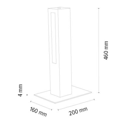 LED Aptumšojama galda lampa LEON LED/9W/230V ozols – FSC sertificēts