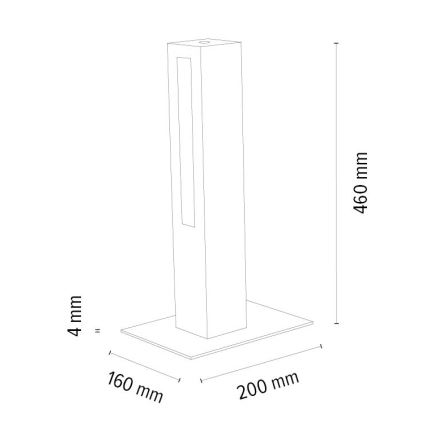 LED Aptumšojama galda lampa LEON LED/9W/230V ozols – FSC sertificēts