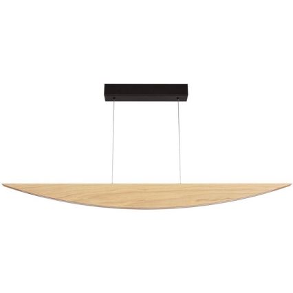 LED Aptumšojama lustra ar auklu DUBAI LED/14W/230V ozols