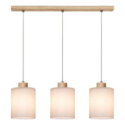 Lustra ar auklu ZEFIR 3xE27/60W/230V ozols