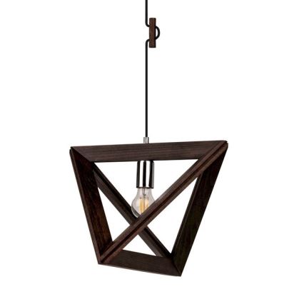 Lustra ar auklu TRIGONON 1xE27/60W/230V dižskābardis
