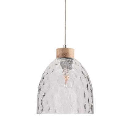 Lustra ar auklu ALESSANDRO 1xE27/60W/230V ozols